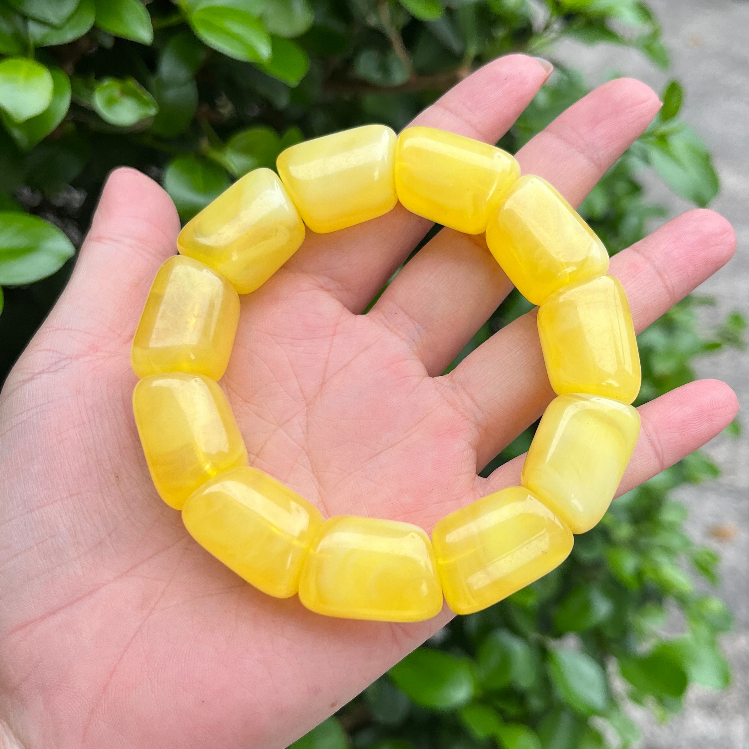 天然老蜜蜡琥珀马蹄手串手链22mm随型diy配饰手把件散珠配件24