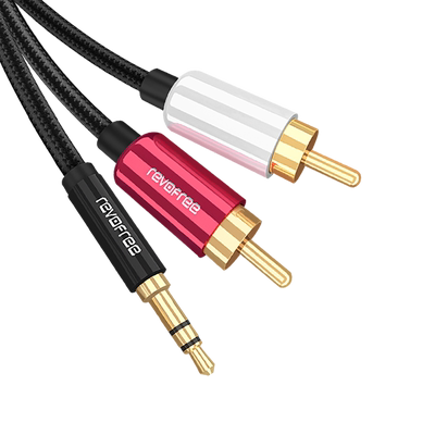 睿阜音频线一分二转1输出入加长