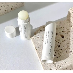 The organic小奶管植物精油无色润唇膏滋润补水防干裂4g public