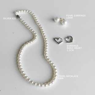 SALTY 施家珠设计感轻奢颈链纯银 FISH珍珠项链正圆法式