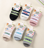 6453春秋冬季 正品 中长筒袜儿童精梳棉条纹保暖男女孩幼儿园