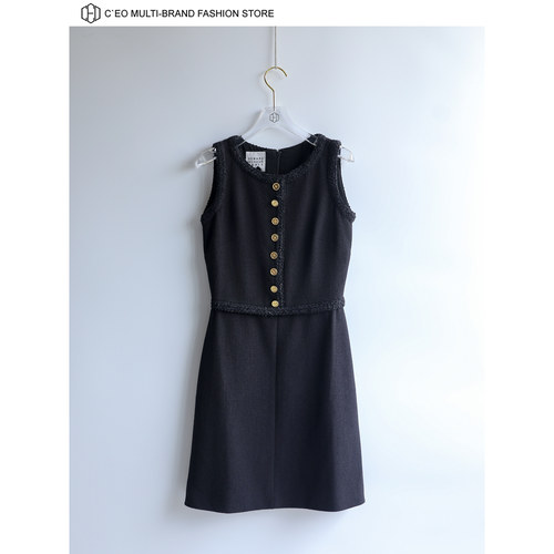 [特价2折] EDWARD ACHOUR PARIS 法式粗花呢无袖连衣裙 CEOFASHI