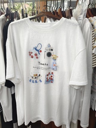 新款韩版重工卡通印花减龄白色大板短袖T恤女上衣2026年夏季潮ins