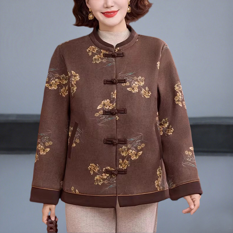 中老年人女装奶奶唐装妈妈加肥加大冬装棉衣外套70岁80老太太衣服