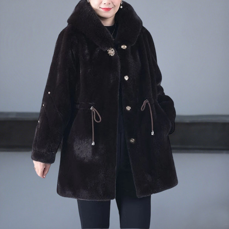 230斤妈妈冬装外套洋气高贵老年女装加肥加大码大衣外套奶奶衣服