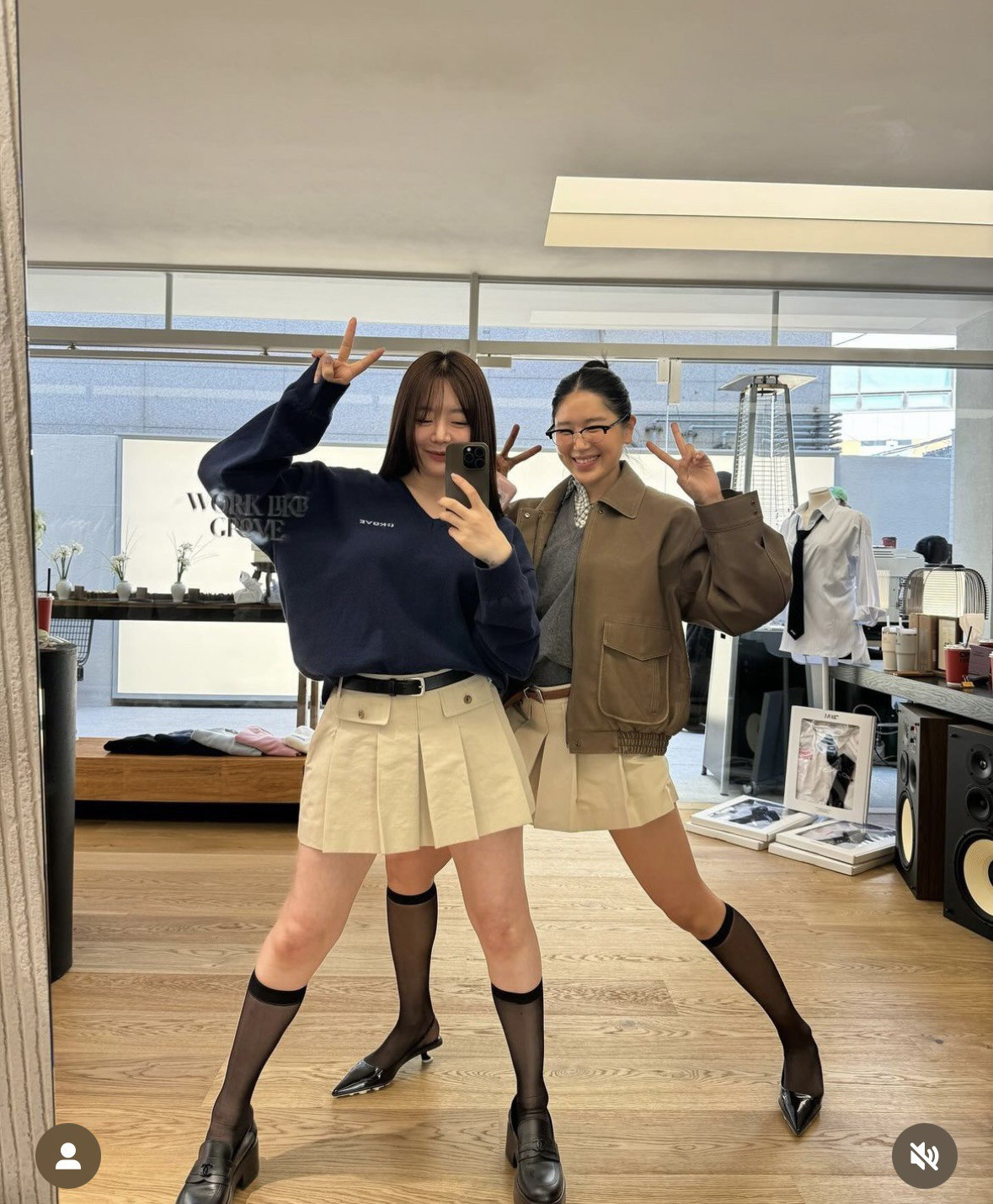 东大门韩国grove春夏新款小众设计感褶皱高腰显瘦百搭A字半身裙