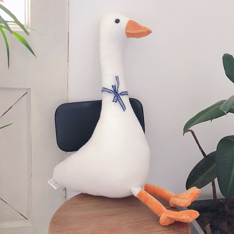 ins网红可爱卡通白色小鹅公仔毛绒玩具少女心布娃娃玩偶女生礼物