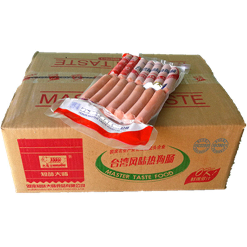 肥猪仔台湾风味热狗肠500g*20袋 知味大师商用小吃烤肠原味香肠