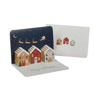 迷你3d立体卡通可爱圣诞节贺卡