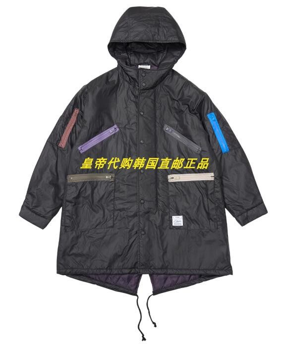 皇帝代购韩国男装ZIPPER OVERSIZED FISHTAIL PARKA FROM KOREA