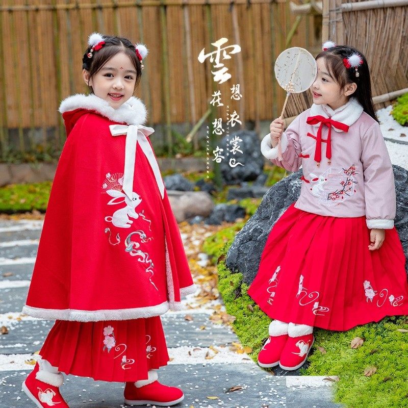 过年汉服古风拜年中国风