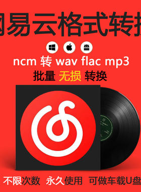 网易云音乐格式转换器ncm转wav flac mp3手机音乐批量转换歌曲