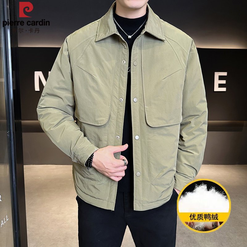皮尔卡丹羽绒服男2025新款商务