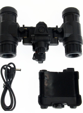 犀兕合甲 PVS31夜视仪模型发光版 双筒夜视仪双目AN模型电池盒 BK