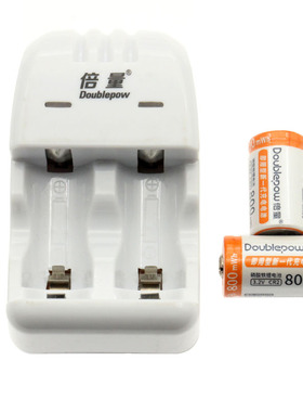 CR2电池充电套装 3V 800mwh激光指示器手电替用VR123A电池标准3V