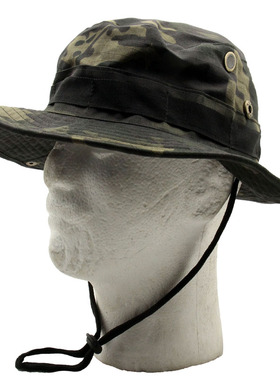 突击先锋 黑CP战术奔尼帽 MCBK圆边帽 帽型好 遮阳防晒伪装