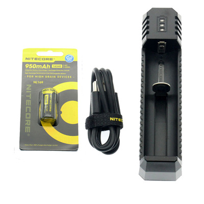 奈特科尔 16340锂电池RCR123A锂离子电池可充电950mAh/3.6V电压