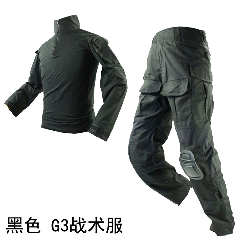 犀兕合甲黑色蛙服服G3蛙服战术套装男野战训练服上衣GEN3裤子