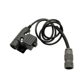 7号物资  6针PTT适用152对讲机148无线电台U94六针插头军迷出造型