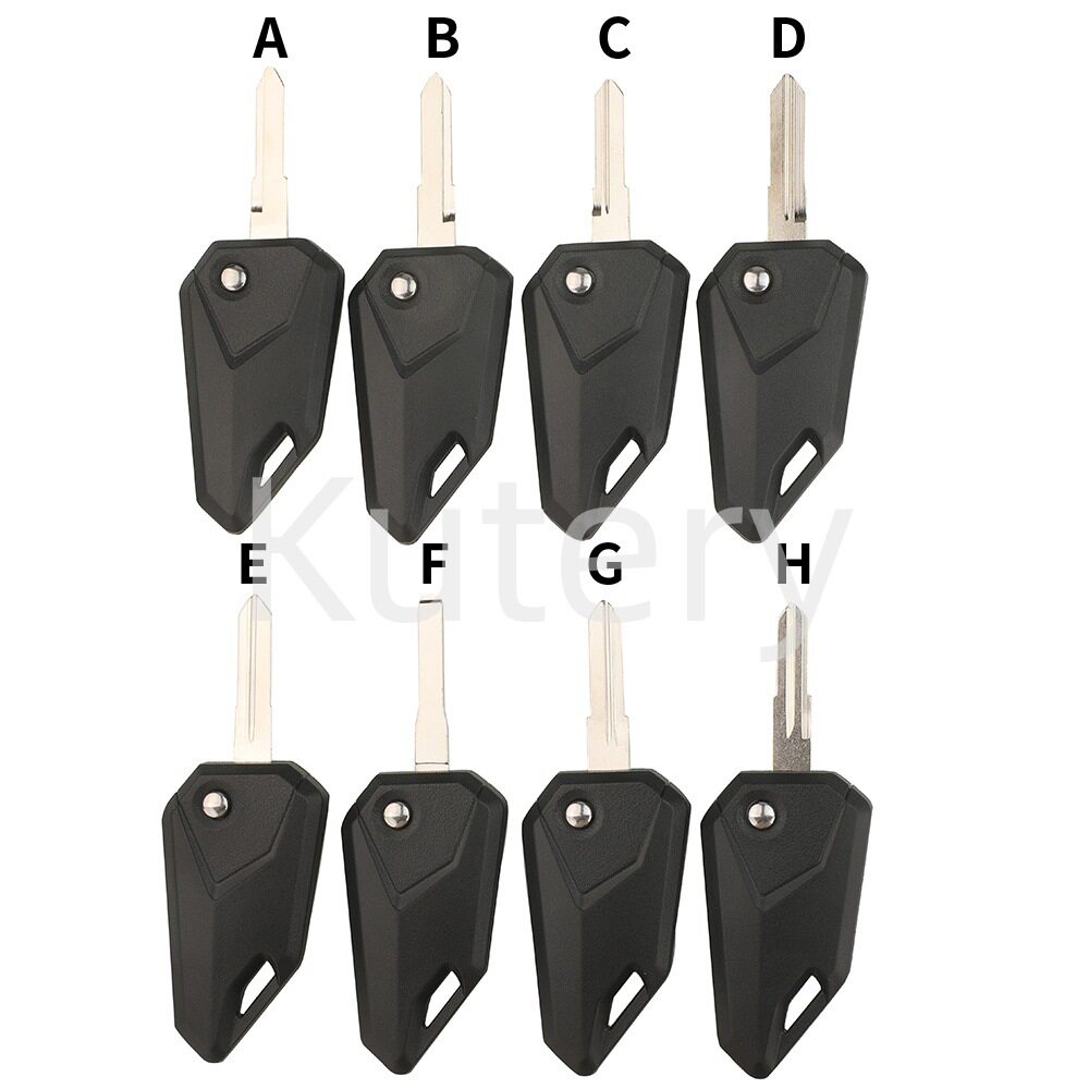 适用于黑色本田王川崎雅马哈迅鹰摩托车折叠钥匙芯片壳