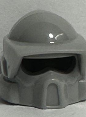 灰色的第三方头盔白色星战克隆兵白兵指挥官兵人仔帽共和国卫队