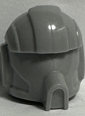 灰色第三方头盔白色星战克隆兵白兵指挥官兵人仔帽配件飞行员