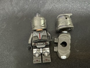 第三方素材星战积木头盔LE/-GO白兵指挥官配件星球大战头盔帽子