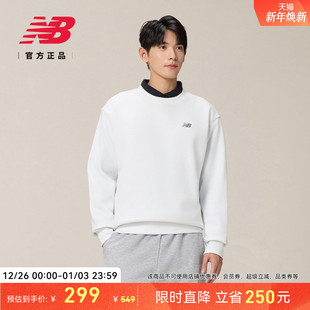 男秋冬纯色圆领长袖 NB官方正品 运动休闲卫衣MT53529 Balance New