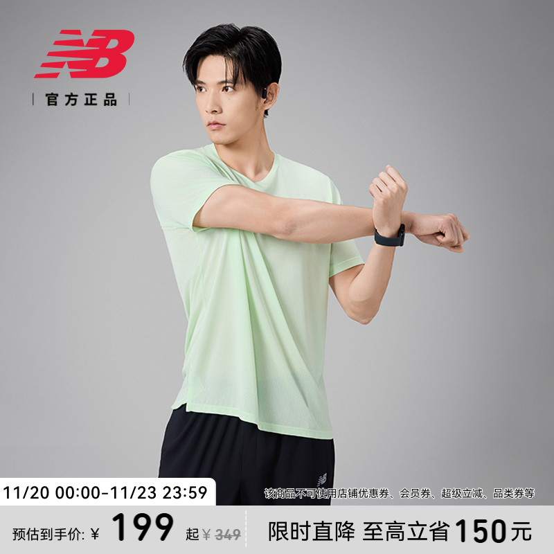 NEWBALANCE男款休闲短袖