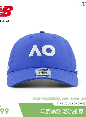 New Balance NB官方新款男女潮流澳网系列舒适运动鸭舌帽LAH51800