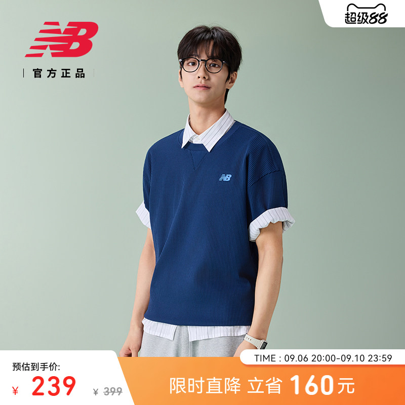 NewBalance新款男舒适短袖T恤图片