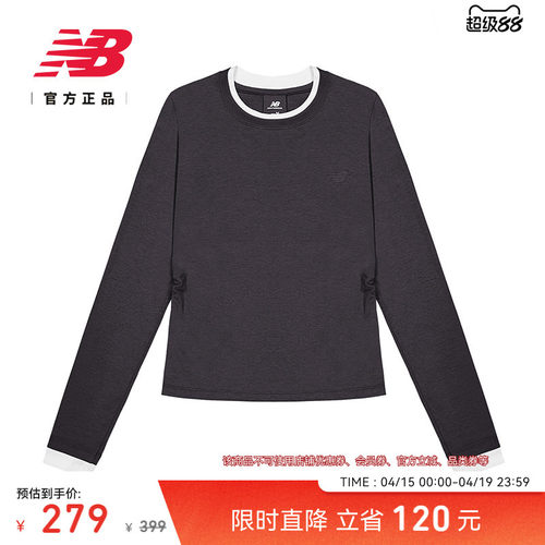 NewBalanceNB休闲圆领长袖T恤