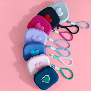 Silicone Earbud Case, Card Holder Key Coin Purse Multi-Color