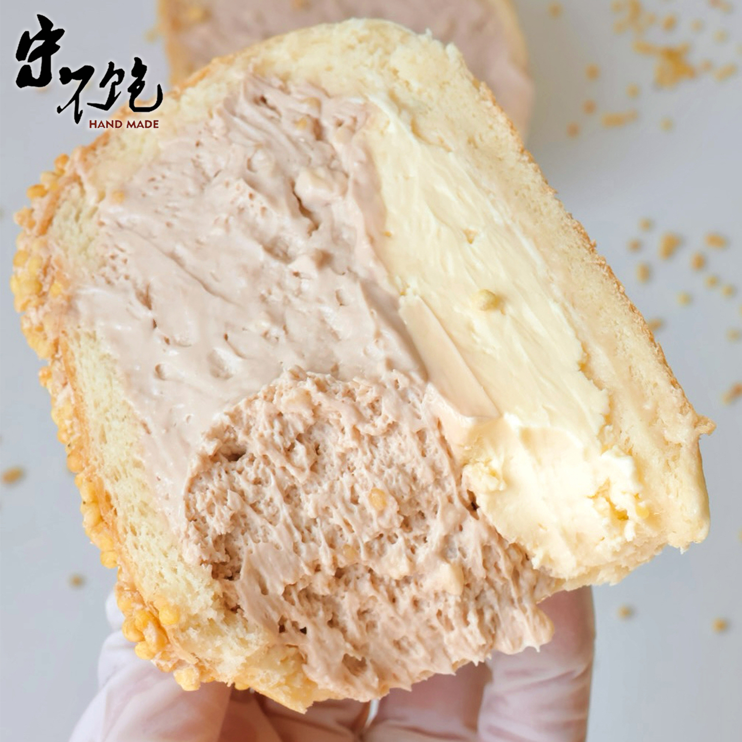 不饱的面包米面包咸奶茶奶酪黑芝麻爆浆拉丝米面包手工下午茶早点