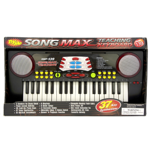 SONG MAX 儿童初级电子琴 双喇叭多功能音乐光效乐器玩具37键