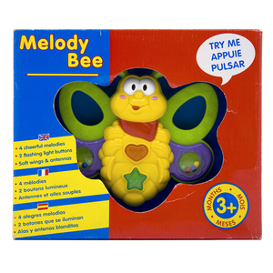 MELODY BEE 婴幼儿颜色认知早教声光音乐小蜜蜂摇铃牙胶安抚玩具
