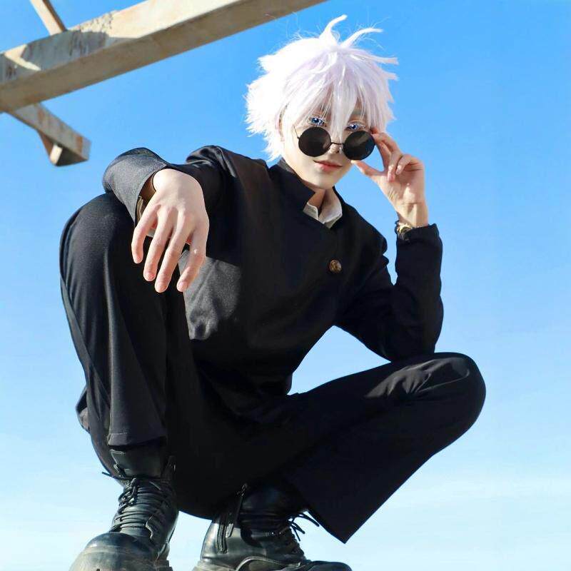 五条悟cos衣服咒术回战cos服夏油杰cosplay动漫服装男装假发全套