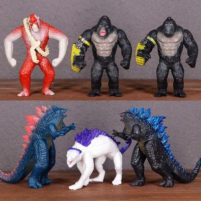 哥斯拉大战金刚2雪魔刀疤王大猩猩帝国崛起可动手办模型玩具礼物