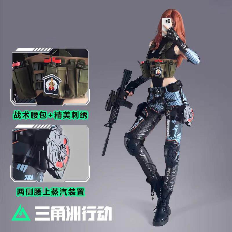 少量现货！三角洲行动cos服克莱尔疾风cosplay游戏角色服装3D配饰图片
