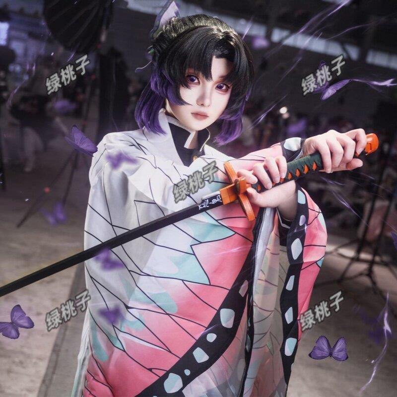 蝴蝶忍cos服鬼灭之刃无限城篇剧场版cosplay动漫和服假发配饰鞋子