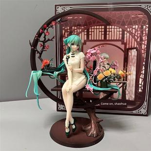 初音未来手办韶华旗袍初音1/7可换手动漫手办模型摆件生日礼物