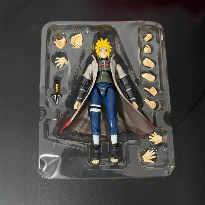 SHF火影忍者可动漩涡鸣人宇智波卡卡西水门佐助手办模型摆件盒装