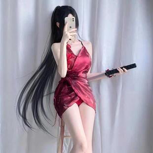 宁红叶cos服永劫无间cosplay午后瑰夏泳衣顾清寒仲夏霜华泳装假发