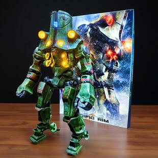 环太平洋豪华发光NECA切尔诺阿尔法机甲可动流浪者手办模型玩具男