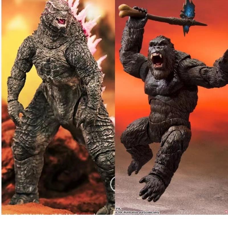 国产2024哥斯拉大战金刚2粉色帝国崛起Godzilla可动手办模型玩具