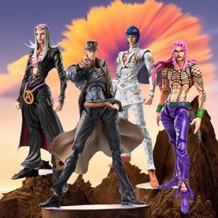 超像可动JOJO的奇妙冒险  布鲁诺  阿帕基 承太郎 迪亚波罗 手办