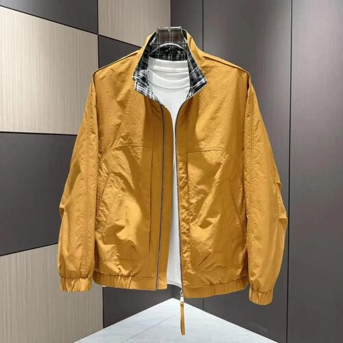 石狮市独登者服饰有限公司2026男士春秋款立领夹克外套百搭休闲