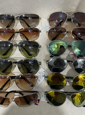 金属架防紫外线太阳镜蛤蟆方框便宜清仓