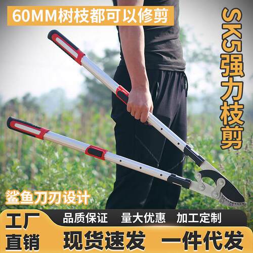 修枝剪园艺剪刀粗枝剪树枝果树剪刀大力省力园林强力剪厂家绿篱剪