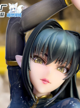 CR厂对魔忍手办钢铁魔女安妮罗杰瓦裘拉跪姿桌面机箱1/6摆件萌燃